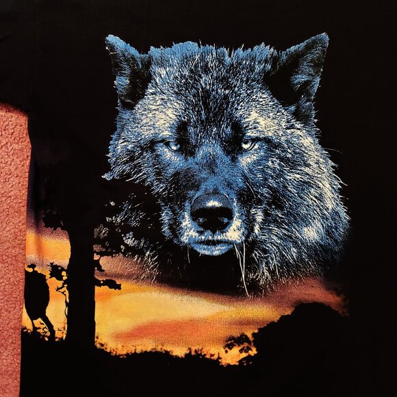 Vintage 90s Cry Of The Wild Wolves Shirt - Picture 3 of 5